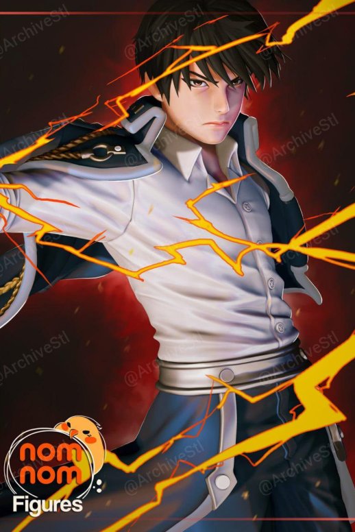 钢之炼金术师 罗伊·马斯坦 (Roy Mustang) 3D打印图纸